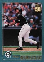 2001 Topps #105 Rickey Henderson Baseball Card