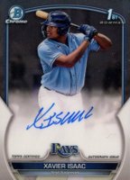 2023 Bowman Chrome Prospect Autographs #CPAXI Xavier Isaac Baseball Card