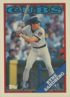 1988 Topps Tiffany #10 Ryne Sandberg Baseball Card