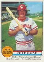 1979 Topps #204 Pete Rose Record Breaker Baseball Card