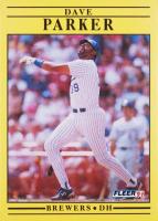1991 Fleer #593 Dave Parker Baseball Card