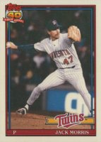 1991 Topps Traded Tiffany #82T Jack Morris Baseball Card