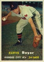 1957 Topps #121 Cletis Boyer Baseball Card