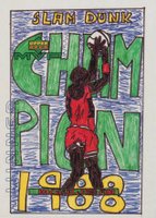 1999 Upper Deck MVP Draw Your Own Tradition Card #W10 Michael Jordan Basketball Card