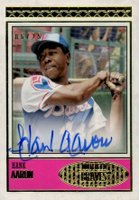 2018 Topps Brooklyn Collection Autographs #BC1HA Hank Aaron Baseball Card