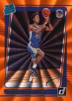 2021 Panini Donruss #240 Jonathan Kuminga Holo Orange Laser Basketball Card