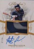 2019 Panini Flawless Rookie Patch Autographs #FT Fernando Tatis Jr. Gold Baseball Card
