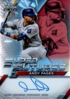 2025 Topps Chrome Black Super Futures Autographs #AP Andy Pages Baseball Card