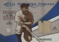 2004 Leaf Certified Materials Fabric of the Game #FG70 Lou Gehrig Stats-Pants Baseball Card