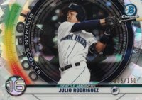 2020 Bowman Chrome Scouts' Top 100 #BTP16 Julio Rodriguez Atomic Refractor Baseball Card