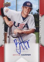2009 Upper Deck USA Baseball Box Set #USA83 Bryce Harper Autograph Baseball Card