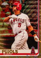 2019 Topps Chrome #27 Albert Pujols Gold Wave Refractor Baseball Card