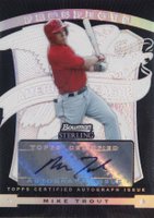 2009 Bowman Sterling Prospects #BSPMT Mike Trout Autograph-Black Refractor Baseball Card