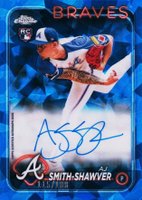 2024 Topps Chrome Sapphire Chrome Sapphire Autographs #CSAAS AJ Smith-Shawver Baseball Card