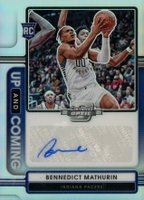 2022 Panini Contenders Optic Up and Coming Autographs #UCABNM Bennedict Mathurin Basketball Card