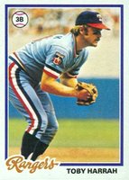 1978 Topps #44 Toby Harrah Baseball Card