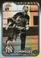 2024 Topps Chrome Update #USC70 Jasson Dominguez Negative Refractor Baseball Card