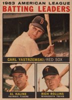 1964 Venezuela Topps #8 American League Batting Leaders Baseball Card