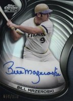2022 Topps Chrome Black Autographs #BM Bill Mazeroski Refractor Baseball Card