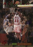 1997 UD3 Awesome Action #A1 Michael Jordan Basketball Card