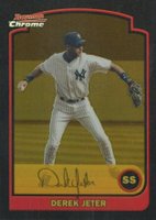 2003 Bowman Chrome Gold #2 Derek Jeter Refractor Baseball Card