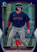 2023 Bowman Mega Box Chrome #71 Roman Anthony Navy Baseball Card