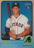 2022 Topps Heritage #629 Jeremy Pena Chrome-Refractor Baseball Card