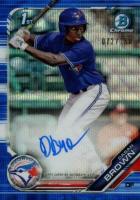 2019 Bowman Draft Chrome Draft Picks Autograph #CDADB Dasan Brown Blue Wave Refractor Baseball Card