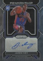 2022 Panini Prizm Rookie Penmanship #RPJID Jaden Ivey Basketball Card