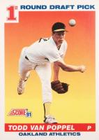 1991 Score #389 Todd Van Poppel Baseball Card