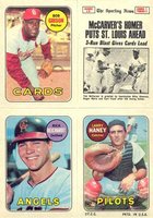 1969 Topps 4 in 1's # Gibson/Haney/Reichardt/W.S. Game #3 Baseball Card