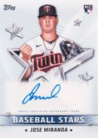 2022 Topps Baseball Stars Autographs #BSAJMI Jose Miranda Update Baseball Card