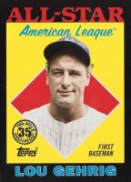 2023 Topps 1988 Topps All-Star Baseball #88AS27 Lou Gehrig Black Baseball Card