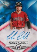 2023 Bowman Sterling Rookie Autographs #RACC Corbin Carroll Blue Baseball Card