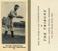 1916 Altoona Tribune #90 Hugh Jennings Baseball Card