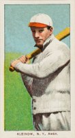 1909 White Borders Piedmont & Sweet Caporal #257 Red Kleinow New York-Batting Baseball Card