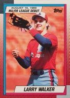 1990 Topps '89 M.L. Debut #133 Larry Walker Baseball Card