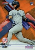 2018 Bowman's Best #50 Gleyber Torres Orange Refractor Baseball Card