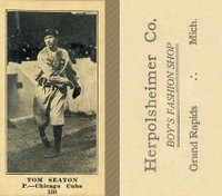 1916 Herpolsheimer Co. #159 Tom Seaton Baseball Card