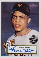 2001 Topps Heritage Autographs #THAWM Willie Mays Baseball Card