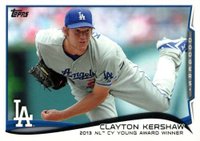 2014 Topps #604 Clayton Kershaw Baseball Card