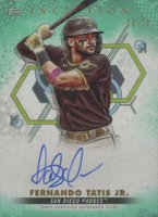 2022 Topps Inception Rookie and Emerging Stars Autographs #BRESFT Fernando Tatis Jr. Aqua Baseball Card