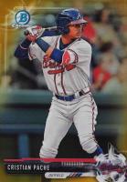 2017 Bowman Draft #BDC40 Cristian Pache Chrome-Gold Refractor Baseball Card