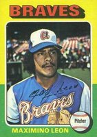 1975 Topps Mini #442 Maximino Leon Baseball Card