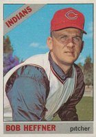 1966 Topps #432e Bob Heffner Trees in background Lavender Baseball Card