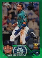 2023 Topps Chrome #200 Julio Rodriguez Green Refractor Baseball Card