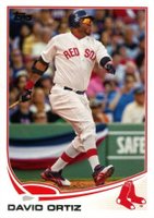 2013 Topps #595 David Ortiz Batting Baseball Card