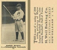 1916 Weil Baking Co. #18 Eddie Burns Baseball Card