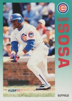 1992 Fleer Update #U-77 Sammy Sosa Baseball Card