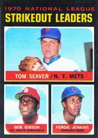 1971 Topps #72 N.L. Strikeout Leaders Baseball Card